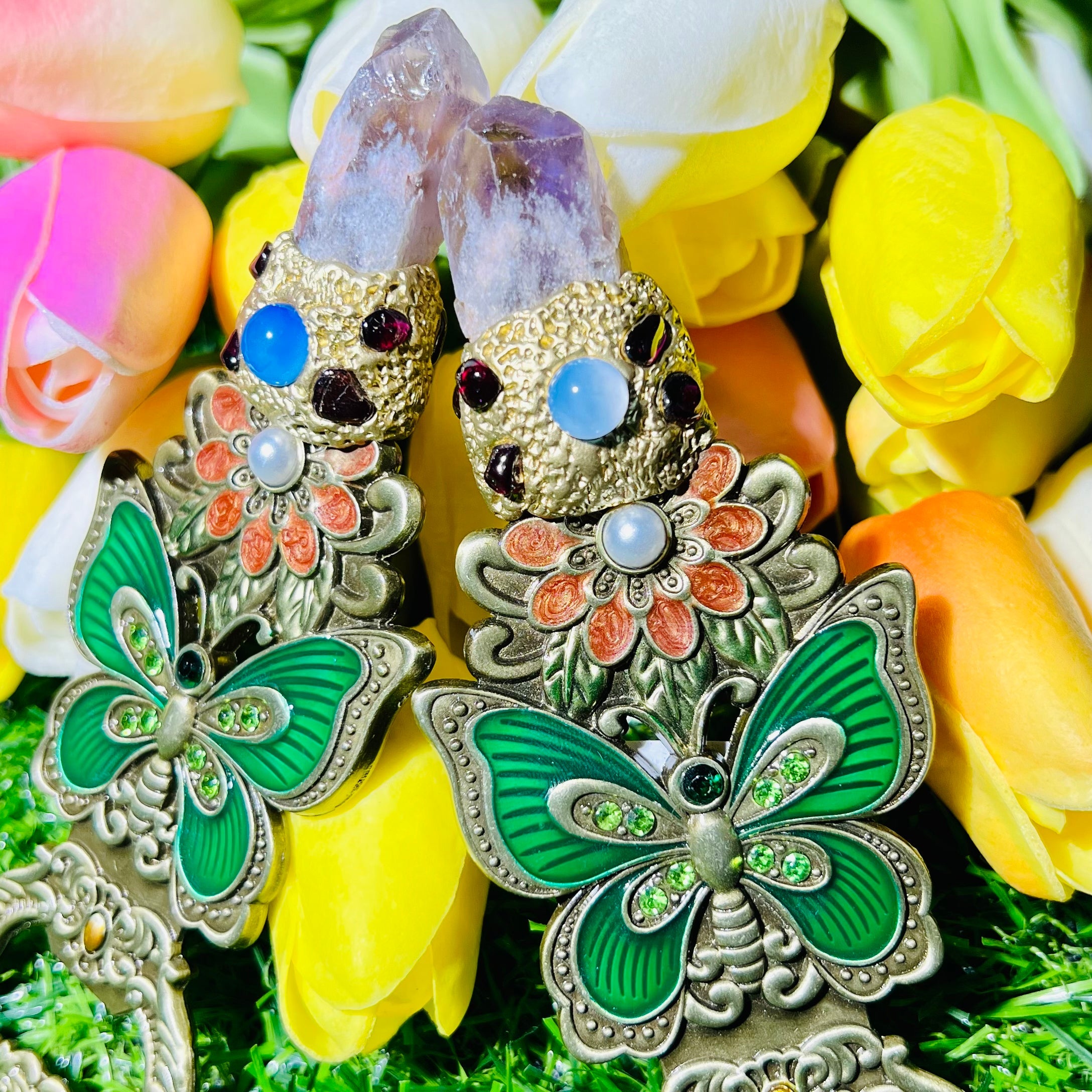 Amethyst Butterfly Bottle Opener